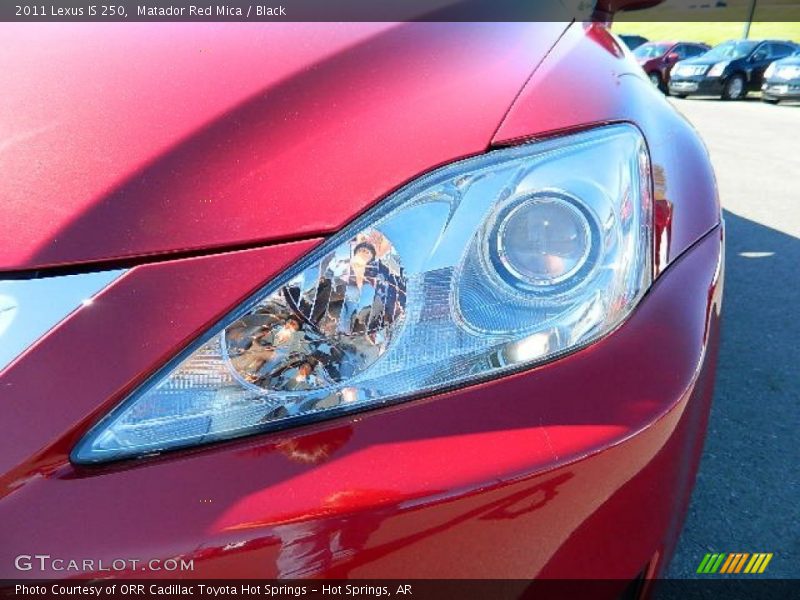 Matador Red Mica / Black 2011 Lexus IS 250