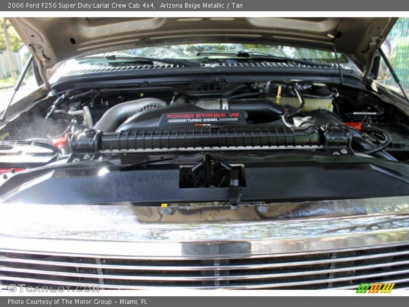 Arizona Beige Metallic / Tan 2006 Ford F250 Super Duty Lariat Crew Cab 4x4
