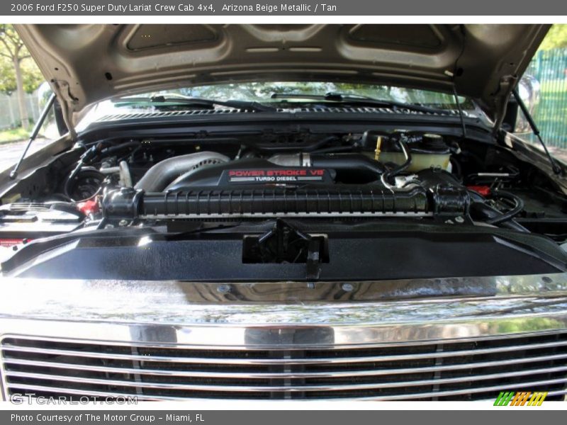 Arizona Beige Metallic / Tan 2006 Ford F250 Super Duty Lariat Crew Cab 4x4