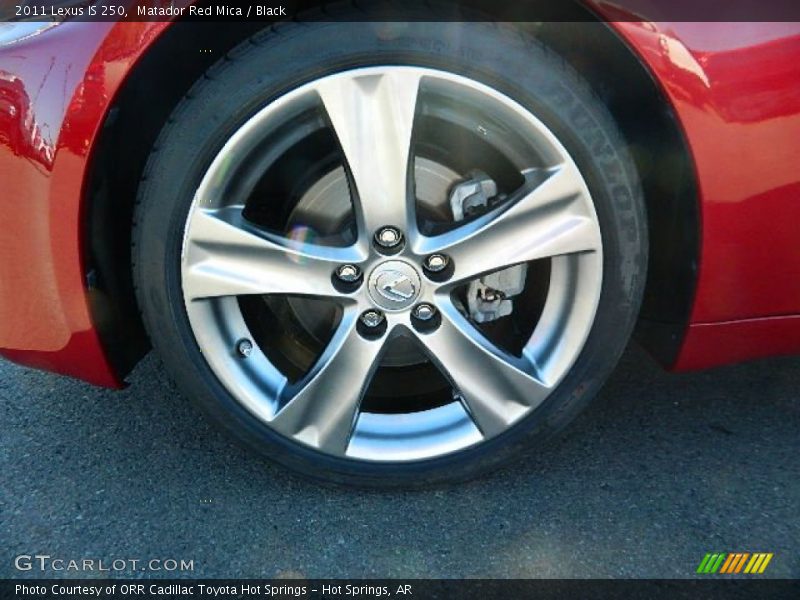 Matador Red Mica / Black 2011 Lexus IS 250