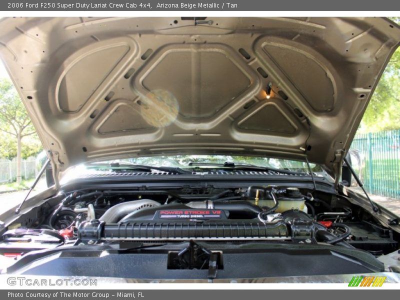Arizona Beige Metallic / Tan 2006 Ford F250 Super Duty Lariat Crew Cab 4x4