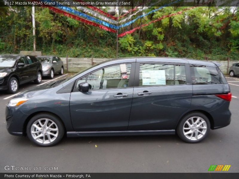 Metropolitan Gray Metallic / Sand 2012 Mazda MAZDA5 Grand Touring