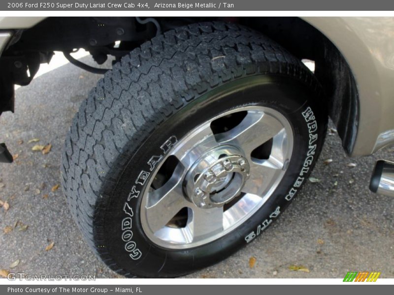 Arizona Beige Metallic / Tan 2006 Ford F250 Super Duty Lariat Crew Cab 4x4