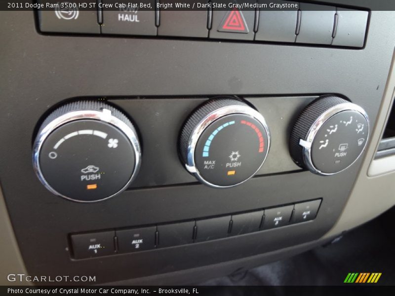 Bright White / Dark Slate Gray/Medium Graystone 2011 Dodge Ram 3500 HD ST Crew Cab Flat Bed