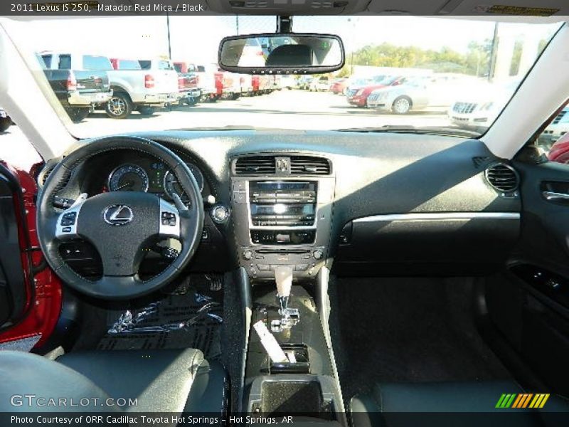 Matador Red Mica / Black 2011 Lexus IS 250