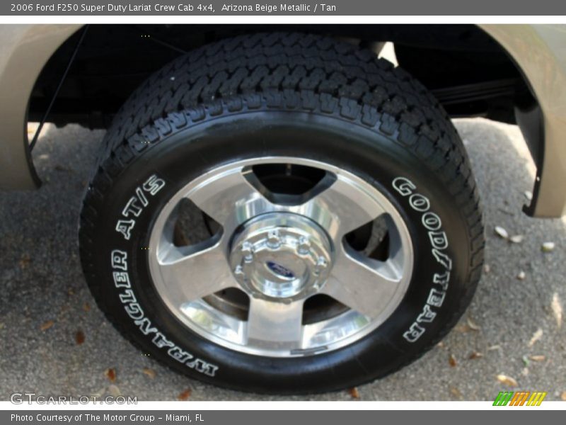 Arizona Beige Metallic / Tan 2006 Ford F250 Super Duty Lariat Crew Cab 4x4