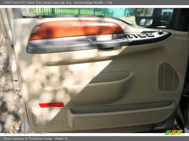 Arizona Beige Metallic / Tan 2006 Ford F250 Super Duty Lariat Crew Cab 4x4