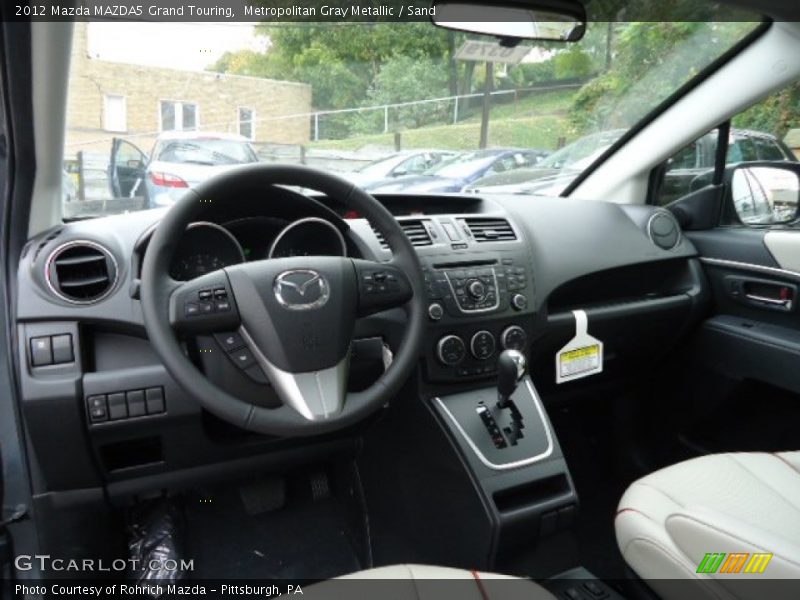 Metropolitan Gray Metallic / Sand 2012 Mazda MAZDA5 Grand Touring