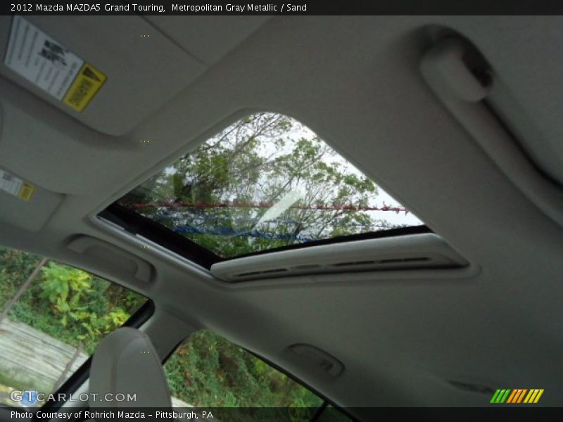 Metropolitan Gray Metallic / Sand 2012 Mazda MAZDA5 Grand Touring