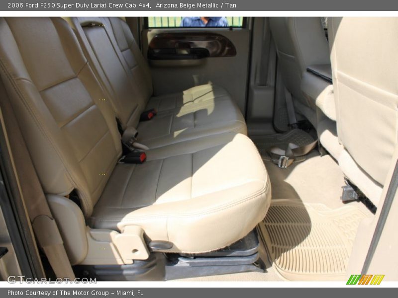 Arizona Beige Metallic / Tan 2006 Ford F250 Super Duty Lariat Crew Cab 4x4