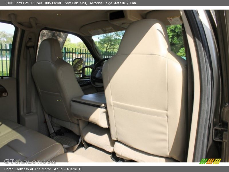 Arizona Beige Metallic / Tan 2006 Ford F250 Super Duty Lariat Crew Cab 4x4