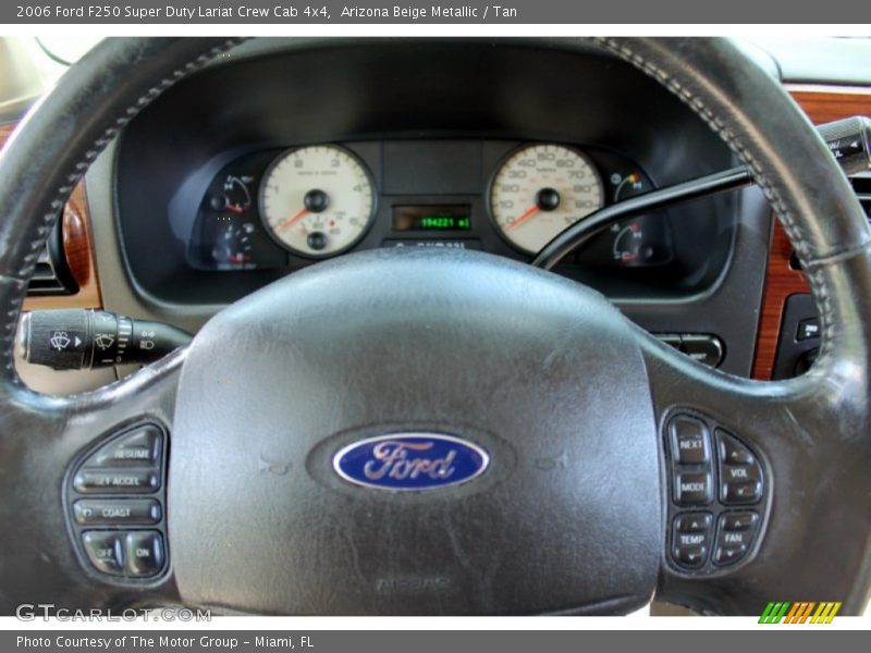 Arizona Beige Metallic / Tan 2006 Ford F250 Super Duty Lariat Crew Cab 4x4