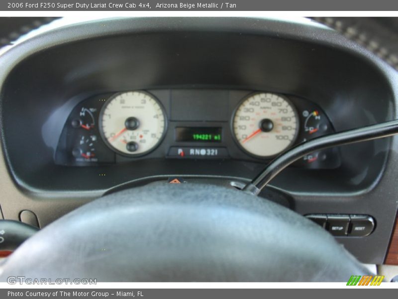 Arizona Beige Metallic / Tan 2006 Ford F250 Super Duty Lariat Crew Cab 4x4