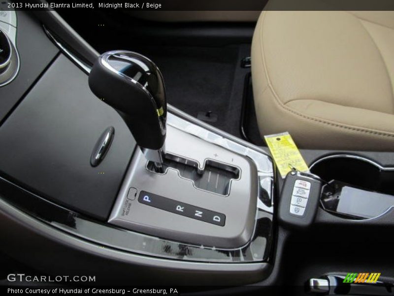 Midnight Black / Beige 2013 Hyundai Elantra Limited