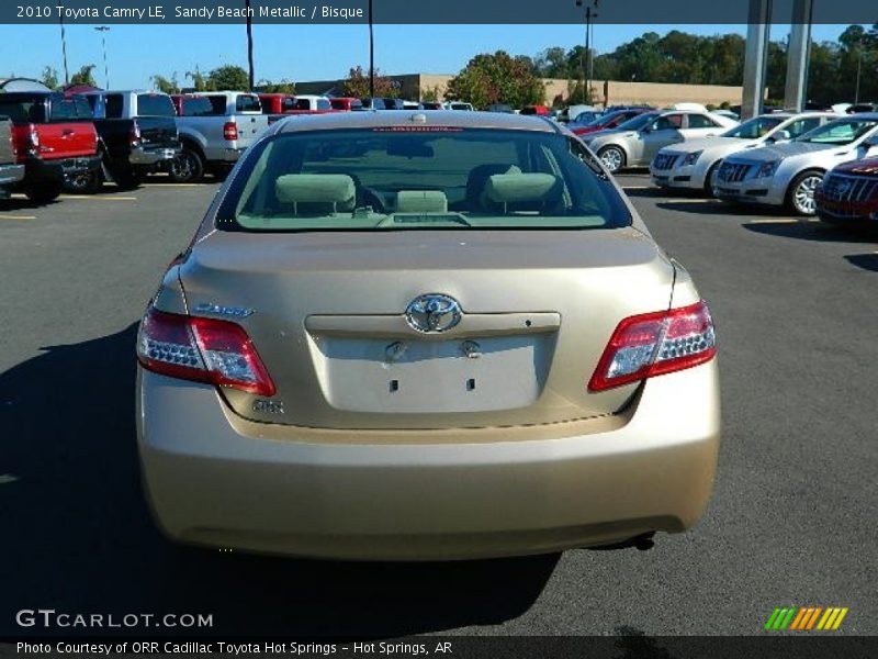 Sandy Beach Metallic / Bisque 2010 Toyota Camry LE