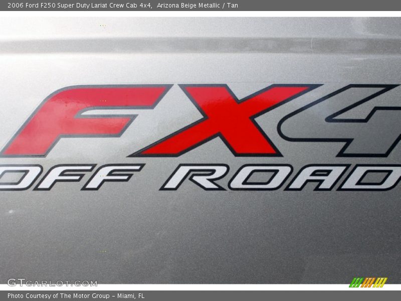 Arizona Beige Metallic / Tan 2006 Ford F250 Super Duty Lariat Crew Cab 4x4