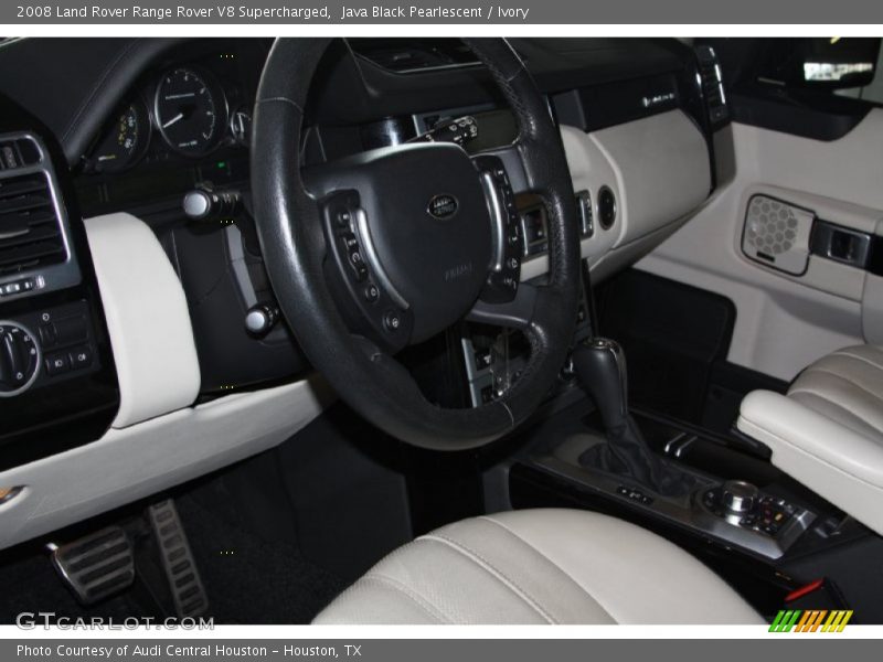 Java Black Pearlescent / Ivory 2008 Land Rover Range Rover V8 Supercharged