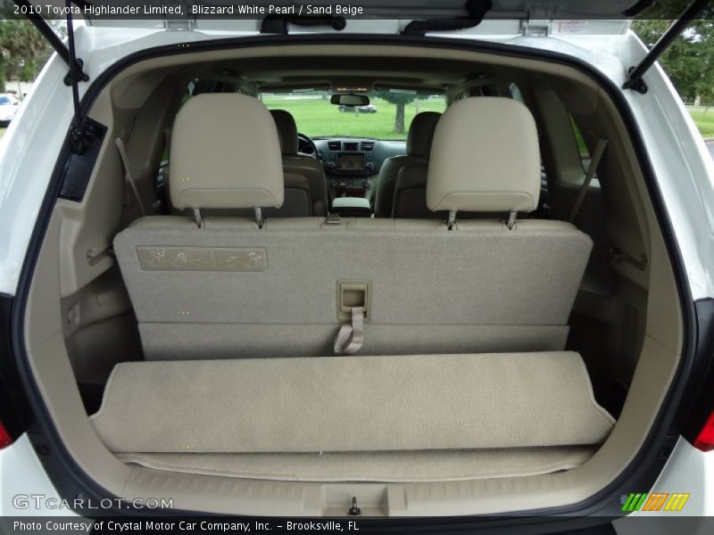 Blizzard White Pearl / Sand Beige 2010 Toyota Highlander Limited