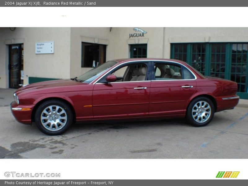 Radiance Red Metallic / Sand 2004 Jaguar XJ XJ8