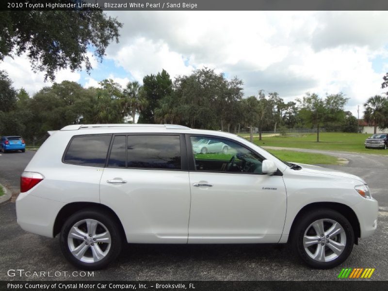 Blizzard White Pearl / Sand Beige 2010 Toyota Highlander Limited