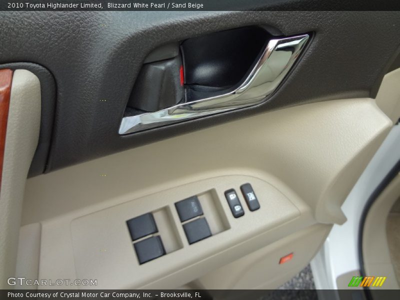 Blizzard White Pearl / Sand Beige 2010 Toyota Highlander Limited