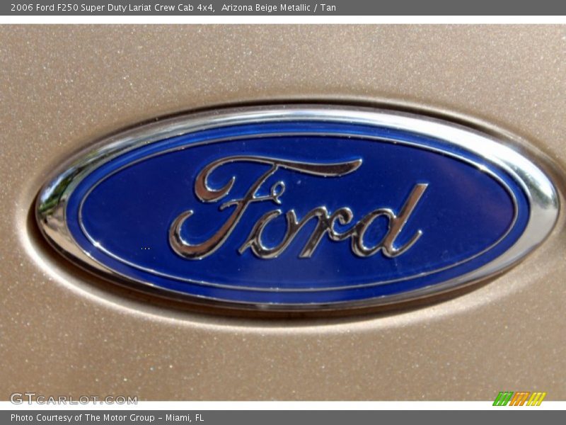 Arizona Beige Metallic / Tan 2006 Ford F250 Super Duty Lariat Crew Cab 4x4