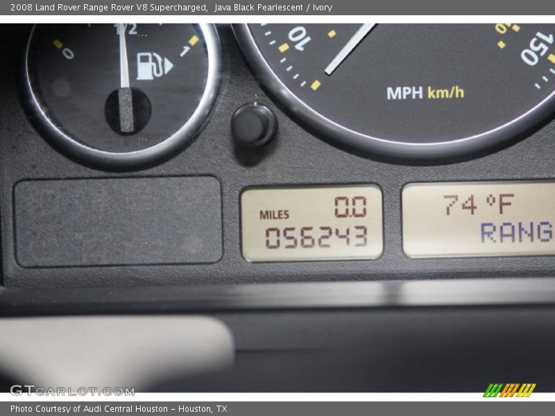 Java Black Pearlescent / Ivory 2008 Land Rover Range Rover V8 Supercharged