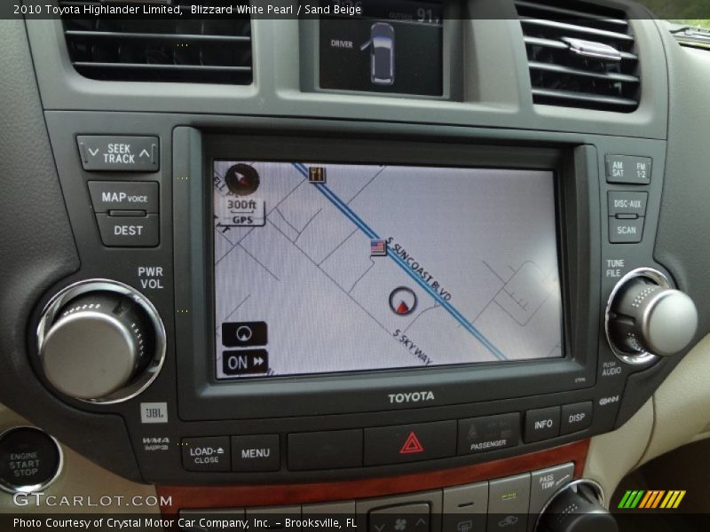 Blizzard White Pearl / Sand Beige 2010 Toyota Highlander Limited