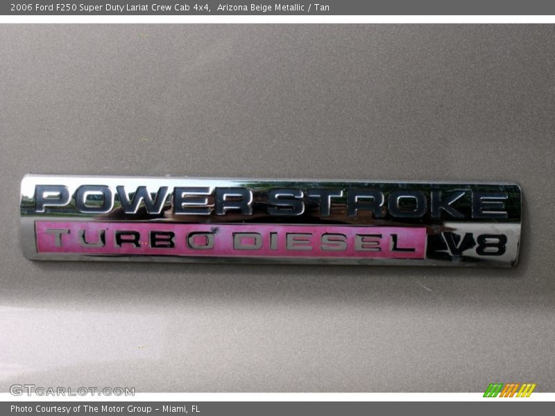 Arizona Beige Metallic / Tan 2006 Ford F250 Super Duty Lariat Crew Cab 4x4