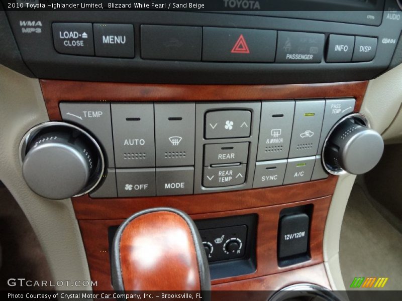 Blizzard White Pearl / Sand Beige 2010 Toyota Highlander Limited
