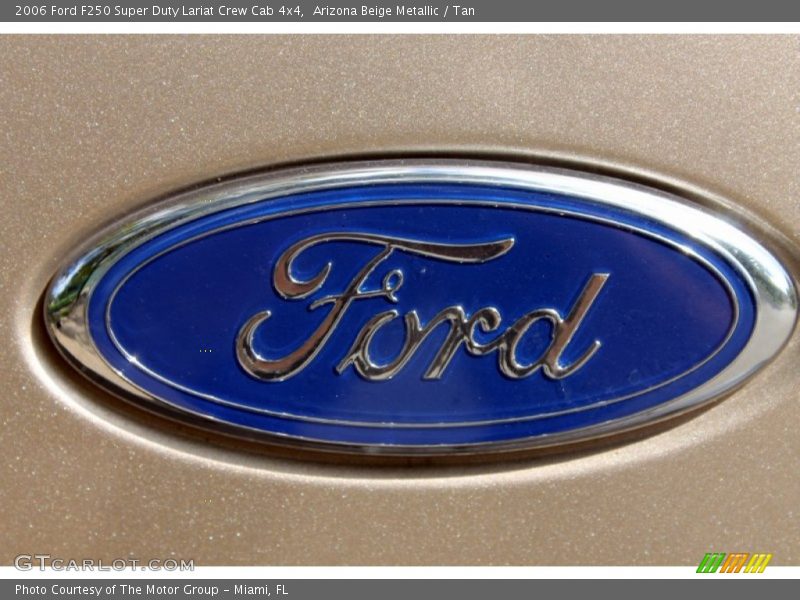 Arizona Beige Metallic / Tan 2006 Ford F250 Super Duty Lariat Crew Cab 4x4