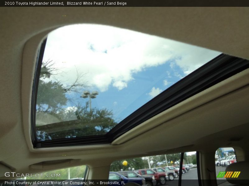 Blizzard White Pearl / Sand Beige 2010 Toyota Highlander Limited