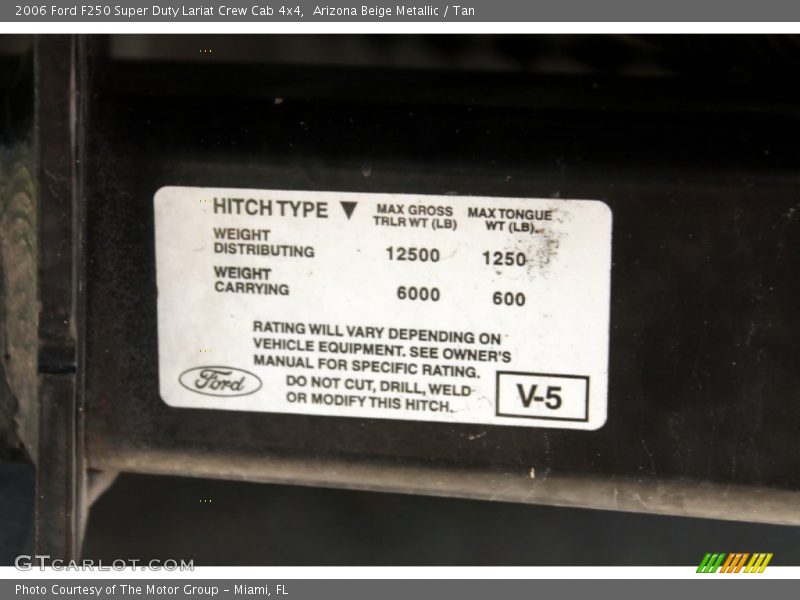 Arizona Beige Metallic / Tan 2006 Ford F250 Super Duty Lariat Crew Cab 4x4