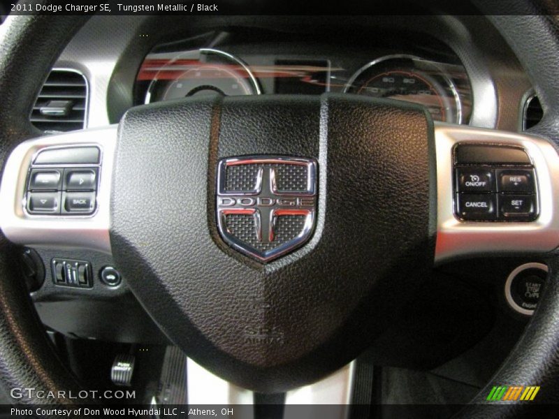 Tungsten Metallic / Black 2011 Dodge Charger SE