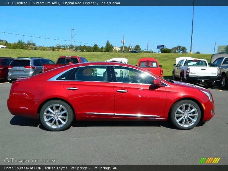 Crystal Red Tintcoat / Shale/Cocoa 2013 Cadillac XTS Premium AWD
