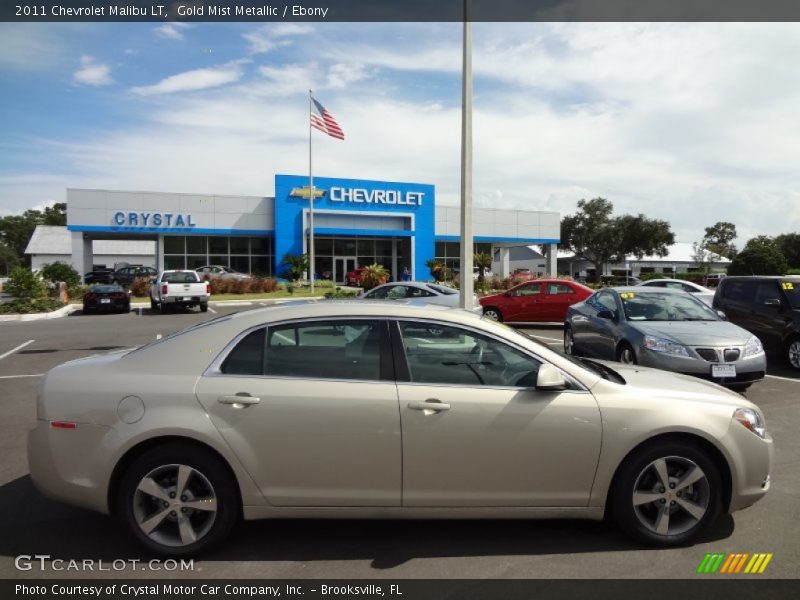 Gold Mist Metallic / Ebony 2011 Chevrolet Malibu LT
