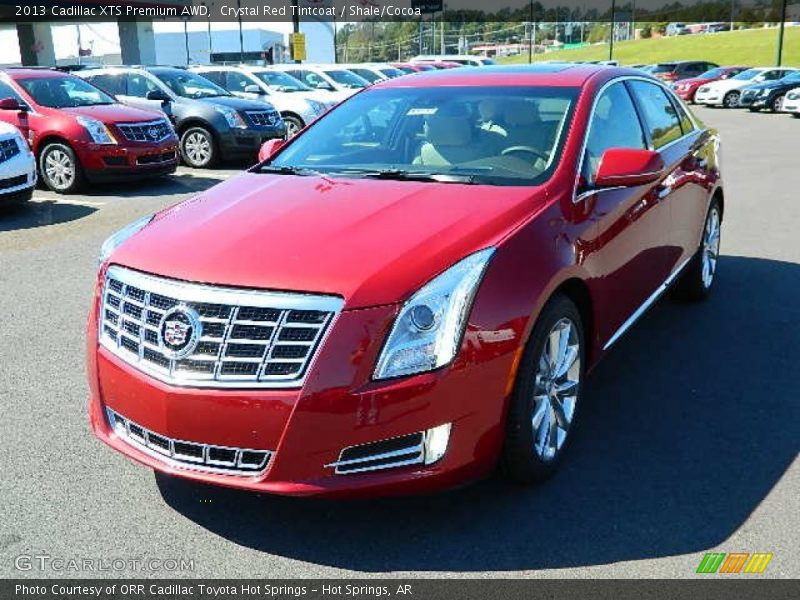 Crystal Red Tintcoat / Shale/Cocoa 2013 Cadillac XTS Premium AWD