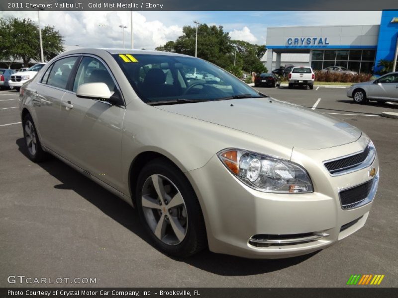 Gold Mist Metallic / Ebony 2011 Chevrolet Malibu LT