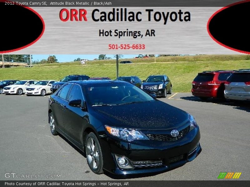 Attitude Black Metallic / Black/Ash 2012 Toyota Camry SE