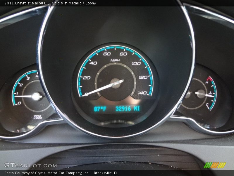 Gold Mist Metallic / Ebony 2011 Chevrolet Malibu LT