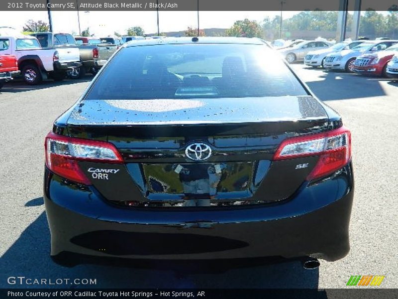 Attitude Black Metallic / Black/Ash 2012 Toyota Camry SE