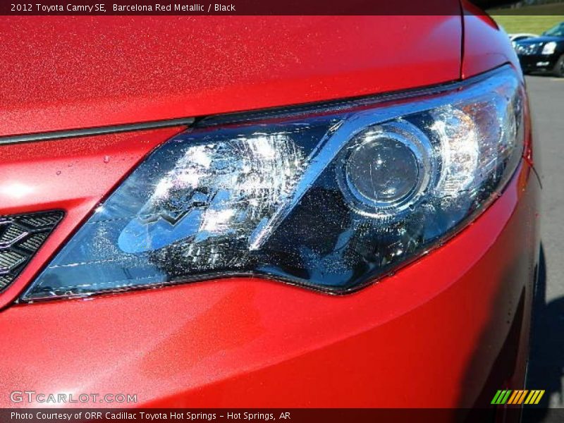 Barcelona Red Metallic / Black 2012 Toyota Camry SE
