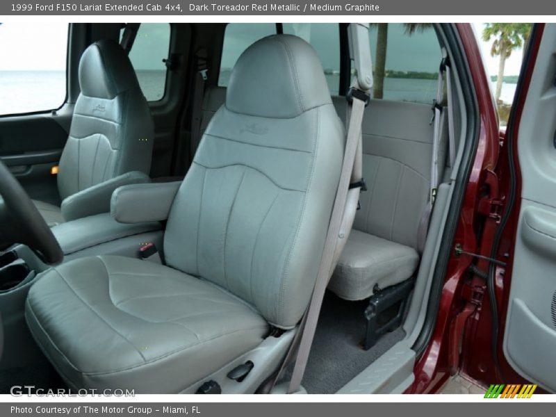 Dark Toreador Red Metallic / Medium Graphite 1999 Ford F150 Lariat Extended Cab 4x4