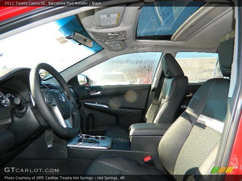 Barcelona Red Metallic / Black 2012 Toyota Camry SE