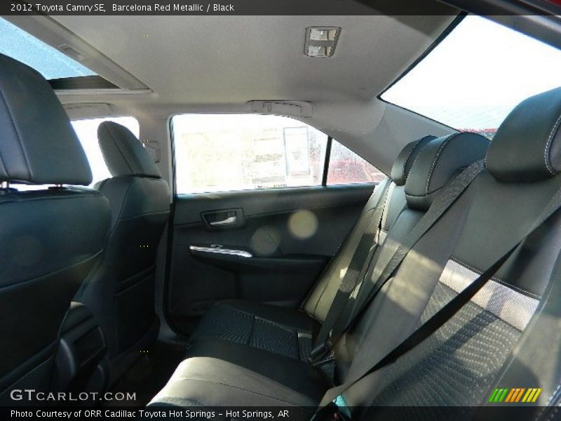 Barcelona Red Metallic / Black 2012 Toyota Camry SE