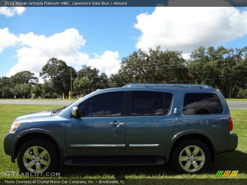 Lakeshore Slate Blue / Almond 2011 Nissan Armada Platinum 4WD