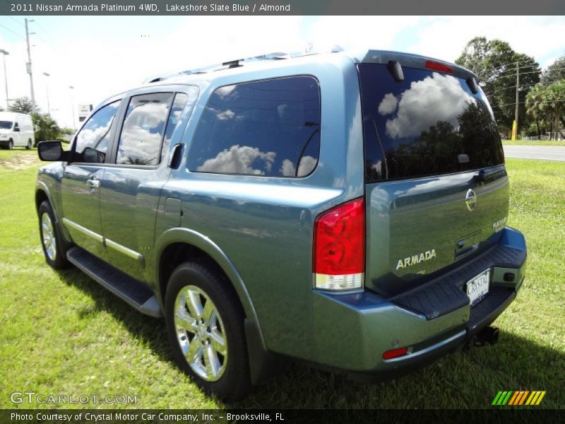 Lakeshore Slate Blue / Almond 2011 Nissan Armada Platinum 4WD