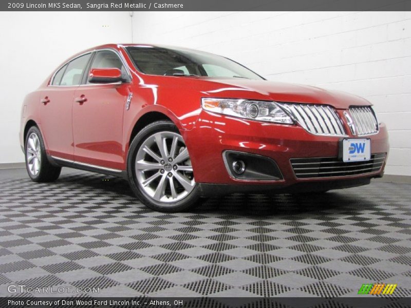 Sangria Red Metallic / Cashmere 2009 Lincoln MKS Sedan