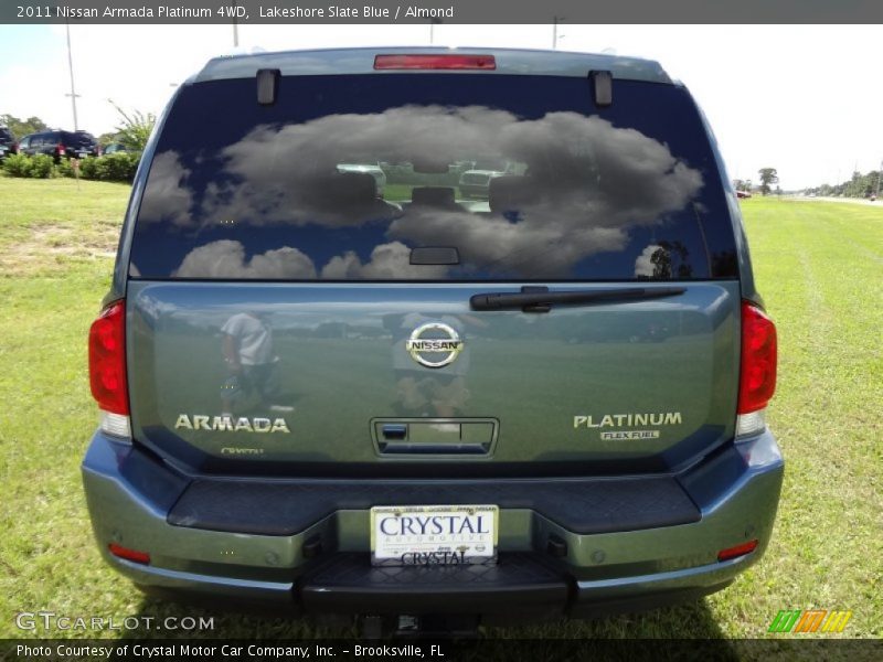 Lakeshore Slate Blue / Almond 2011 Nissan Armada Platinum 4WD