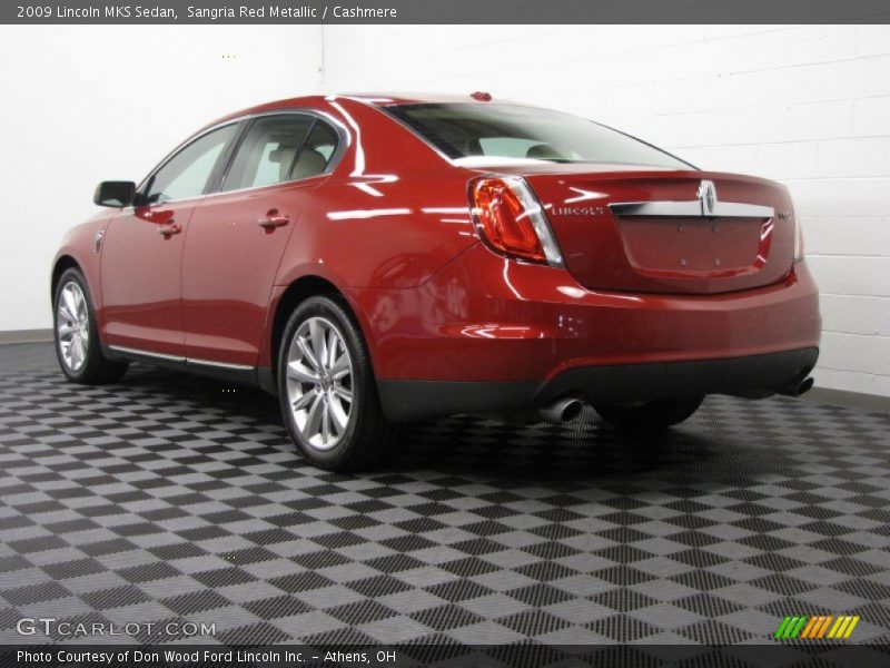 Sangria Red Metallic / Cashmere 2009 Lincoln MKS Sedan